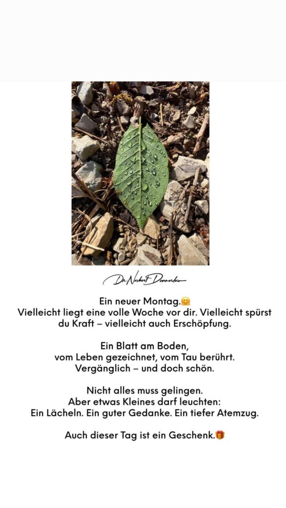 Dr. Norbert Dennerlein: Ein never Montag