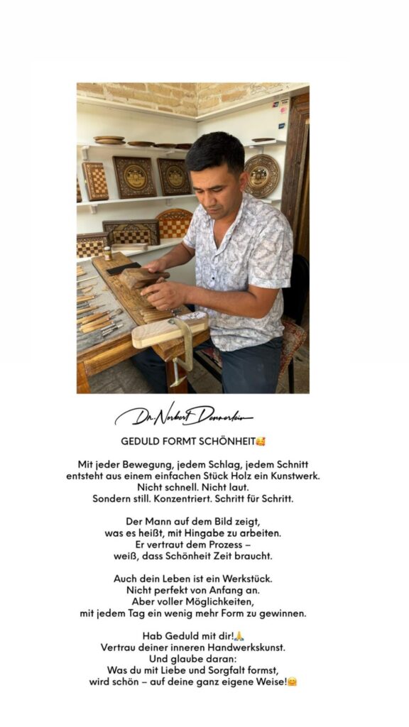 Dr. Norbert Dennerlein: GEDULD