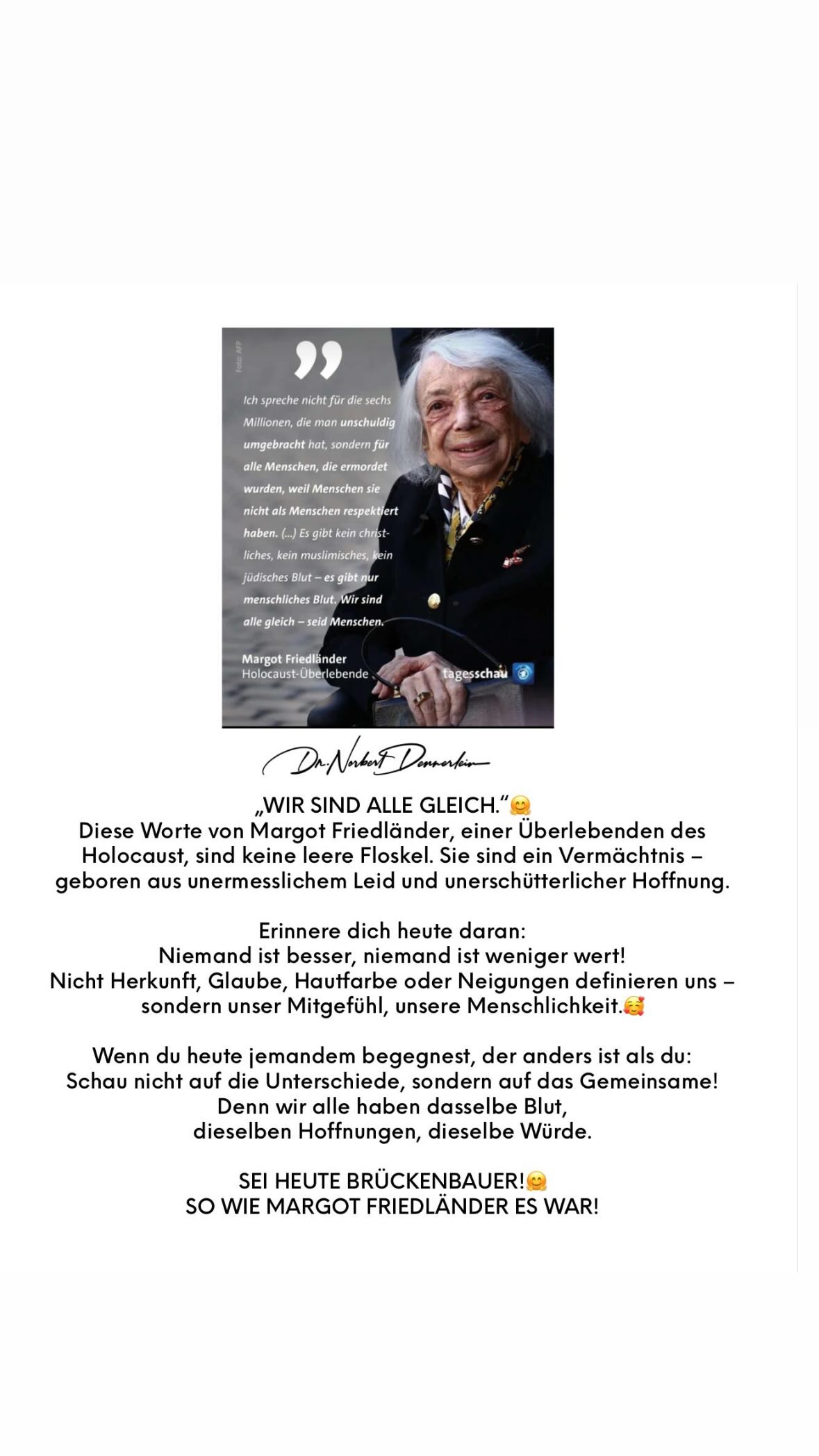 Mai 2025 - (10): Ich spreche nicht für die sechs Millionen, die man unschuldig umgebracht hat, sondern für 1 Ich spreche nicht für die sechs Millionen, die man unschuldig umgebracht hat, sondern für