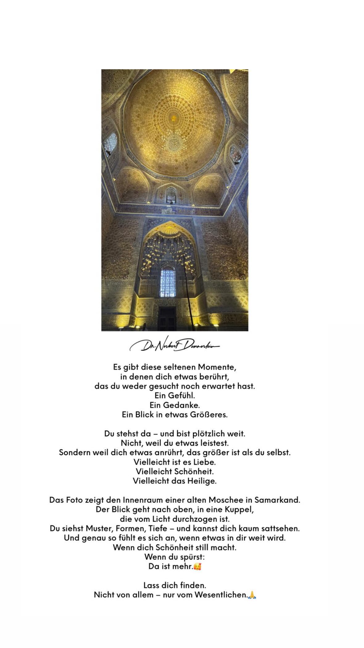 Es gibt diese seltenen Momente, in denen dich etwas berührt, das du weder gesucht