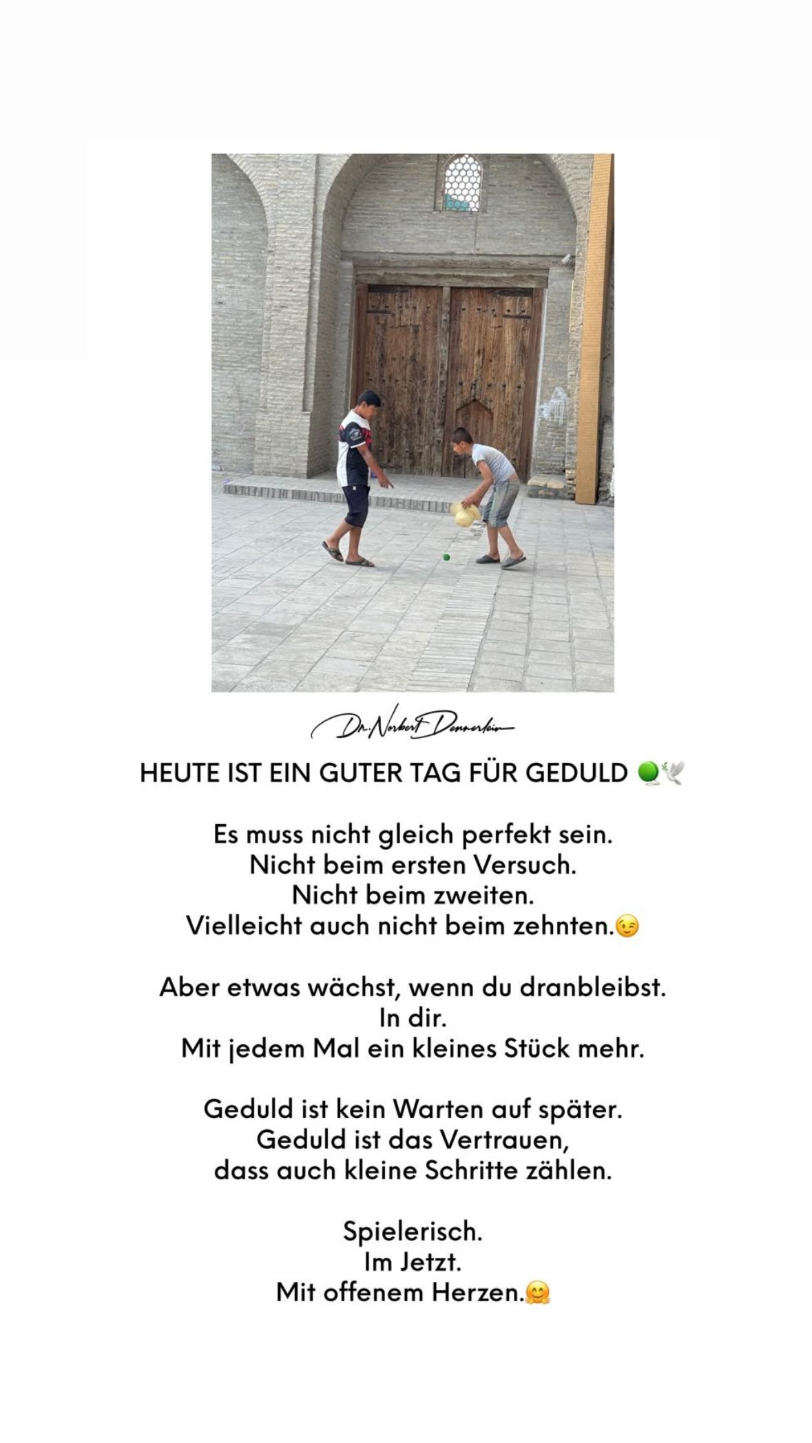 HEUTE IST EIN GUTER TAG