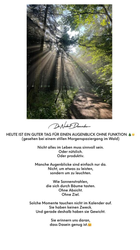 Dr. Norbert Dennerlein: HEUTE