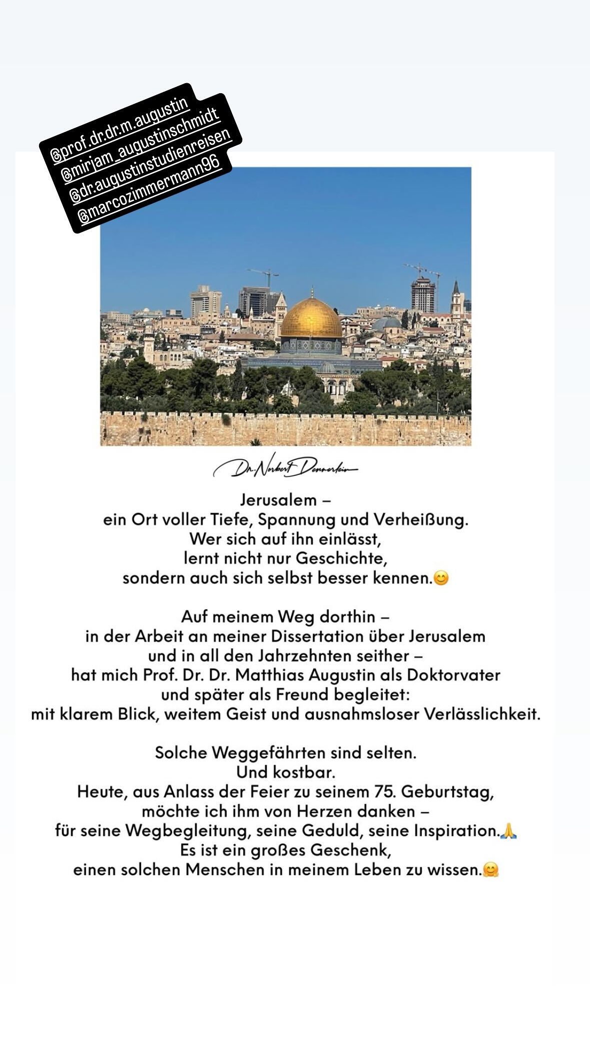 Juli 2025 - (18): Jerusalem - ein Ort voller Tiefe, Spannung und Verheißung 1 Jerusalem - ein Ort voller Tiefe, Spannung und Verheißung