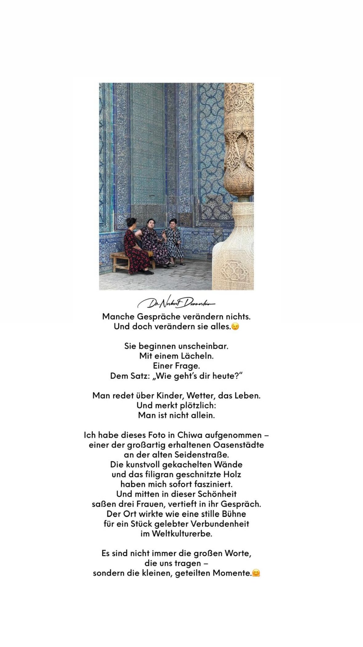 Manche Gespräche verändern nichts