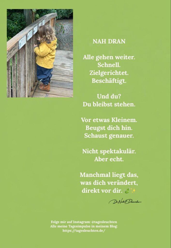 Dr. Norbert Dennerlein: NAH DRAN. Alle gegen weiter. Schnell. Zielgerichtet. Beschäftigt.