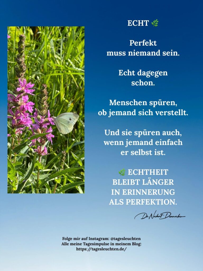 Dr. Norbert Dennerlein: ECHT. Perfekt muss niemand sein